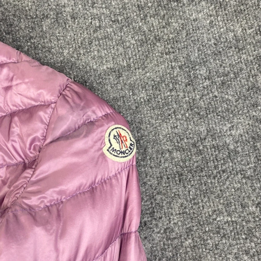 Moncler Lisette Giacca Kids Purple Lightweight Down Puffer Jacket Coat 4195335